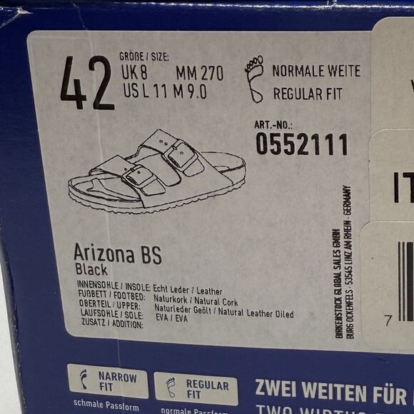 NIB • Birkenstock Arizona Oiled Leather Size:42 L11/M9 Normal Width - Picture 8 of 8